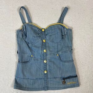 Insane Y2K Apple Bottom Denim Corset